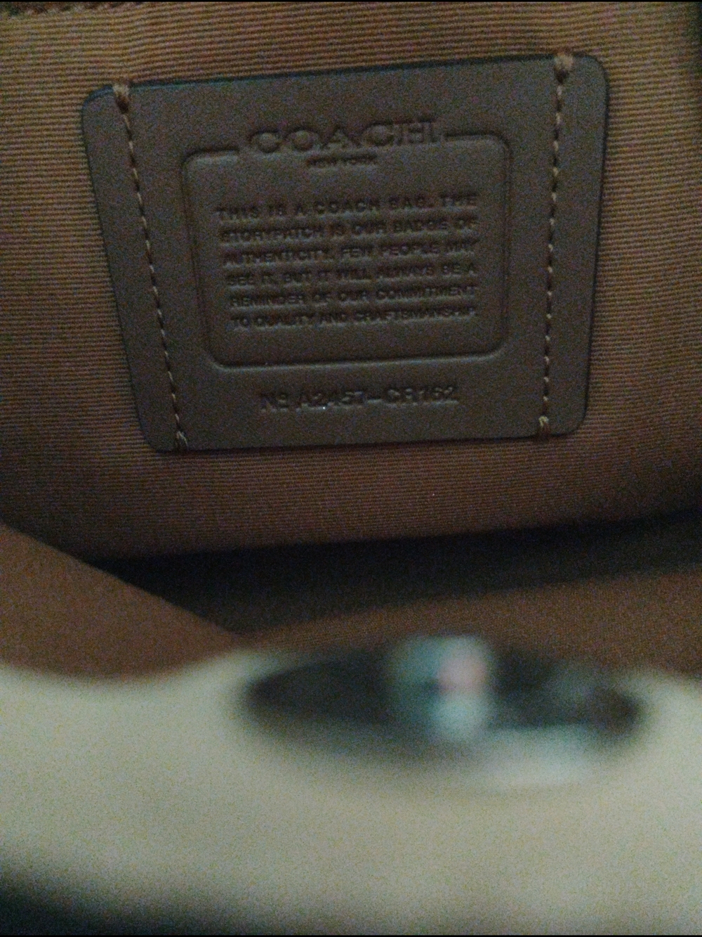 Coach Floral Embossed Crossbody Bag in Cream and Coral - Picture 12 of 14